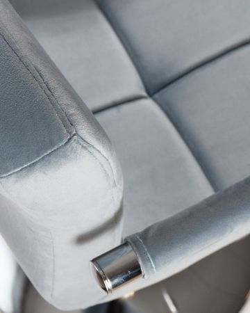 Стул барный KRUGER ARM пудрово-голубой велюр MJ9-74