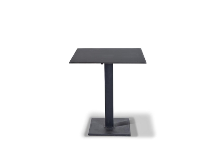 Интерьерный стол "Каффе" из HPL квадратный 80х80см, цвет "серый гранит"