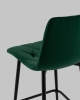 Стул полубарный Одди Diamond велюр темно-зеленый