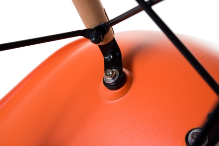 Стул обеденный LMZL-PP623 ножки светлый бук сиденья оранжевый