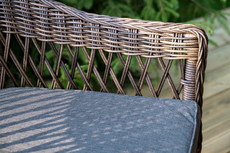 "Сицилия" обеденная группа плетеная, цвет коричневый