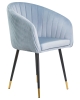 Стул обеденный MARY серо-голубой велюр 1922-6