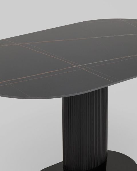 Стол обеденный Mystery 130х80 см черный керамика Стол обеденный Mystery 130х80 см черный керамика