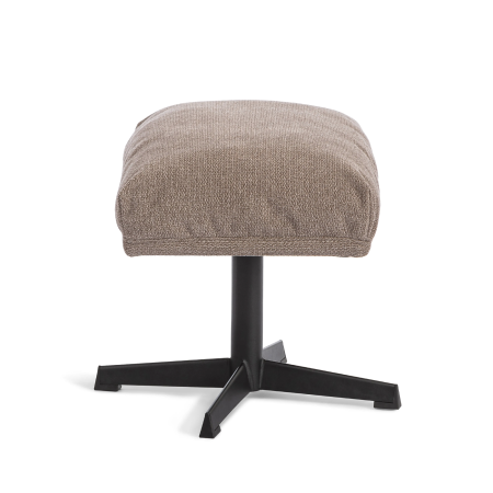 Кресло лаунж Relax/Релакс с пуфом светло-серый