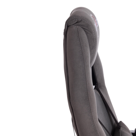 Кресло DRIVER (22) флок и ткань, серый