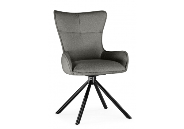 Стул на металлокаркасе Chicago светло-серый, черный