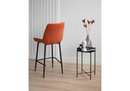 Барный стул Челси терракотовый (zd 432), черный