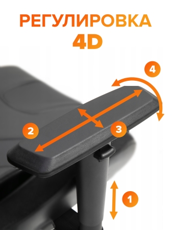 Стул для геймера Serval X экокожа черный