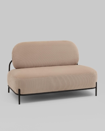 Диван Стоун велюр рельефный бежевый