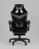 Кресло спортивное TopChairs MG-7019 велюр черно-серый фото в интернет-магазине Stoolmarket