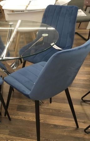 Стул FLIP пепельно-синий велюр G108-66