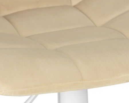 Стул барный TAILOR белый, бежевый велюр MJ9-10