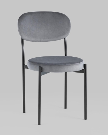 Стул Бриф NEW велюр серый 4 шт