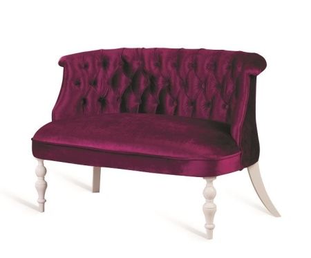 Диван Бархат эмаль белая, 26 - темно-розовый