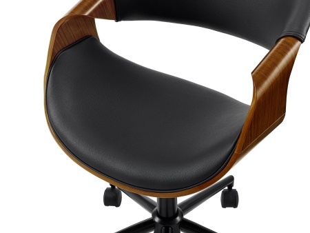 Кресло JY1829-3 орех и черный