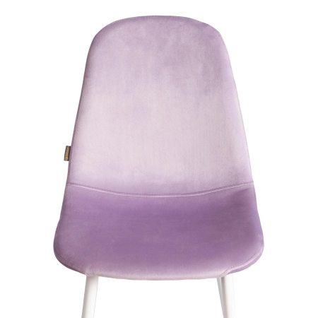 Стул BREEZE (mod. JSC-58) велюр и металл, фиолетовый и белый