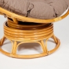Кресло-качалка "PAPASAN" w 23 и 01 B с подушкой, мед, экошерсть коричневый, 1811-5 фото в интернет-магазине Stoolmarket