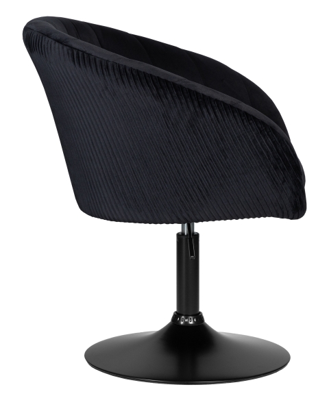 Кресло дизайнерское EDISON BLACK, черный велюр (1922-21)
