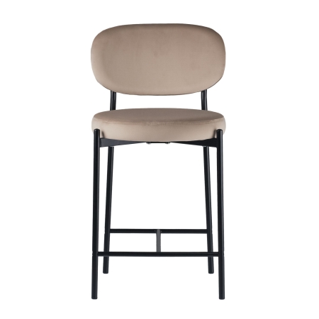 Стул полубарный MASO велюр бежевый