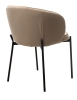 Стул ДЕНИ велюр velutto 05 бежевый, черный каркас