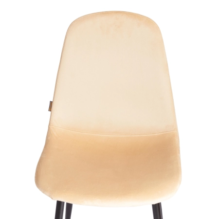 Стул BREEZE (mod. JSC-58) велюр и металл, коричневый, черный