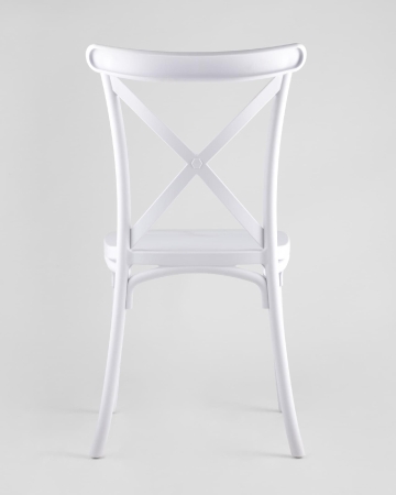 Стул Кроссбэк пластиковый белый