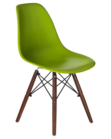 Стул обеденный LMZL-PP623 ножки темный бук сиденья салатовый