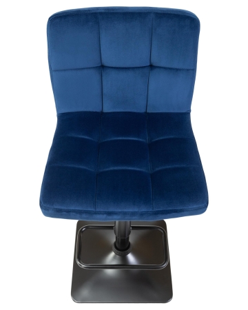 Набор 2 шт Стул барный DOMINIC, синий велюр (MJ9-117)