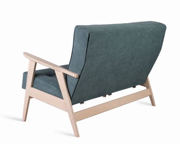 Диван двухместный РЕТРО беленый дуб RS 29 бирюзовый