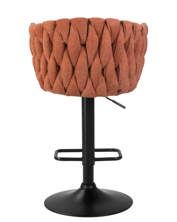 Стул барный LEON оранжевая ткань LAR 275-27