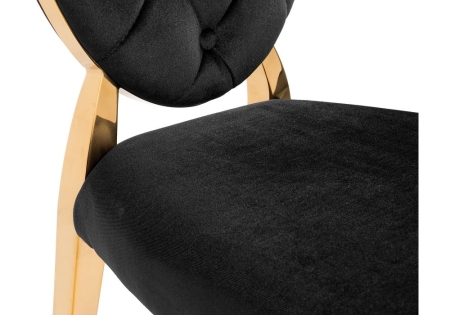 Стул Odda черный, золотой