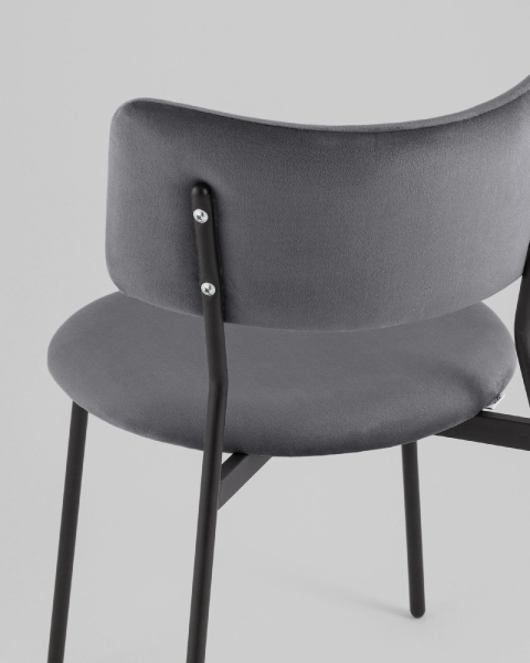 Стул Амелия велюр темно-серый