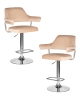 Набор 2 шт Стул барный CHARLY, бежевый велюр (MJ9-10)
