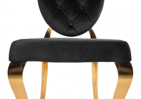 Стул Odda черный, золотой