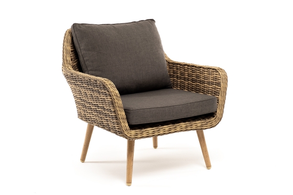 "Прованс" кресло из искусственного ротанга, соломенный