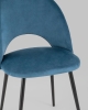 Стул Меган велюр пыльно-синий