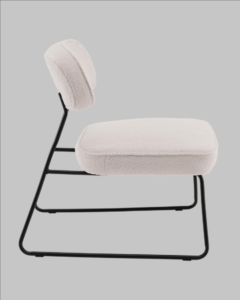 Кресло Kate new ткань букле светло-серый