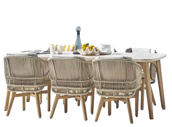 Комплект деревянной мебели Tagliamento Mali светлое дерево