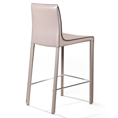 Полубарный стул Barrie кожа капучино