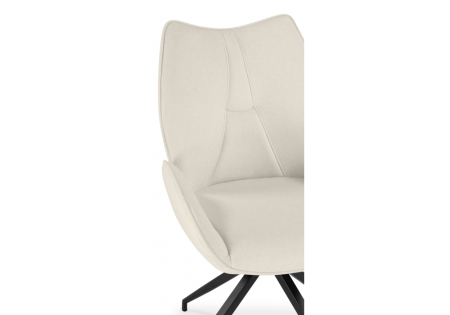 Стул на металлокаркасе Miranda 360 крутящийся бежевый, черный