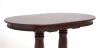 Стол Овал "Милорд" 80х120х160 темный орех + патина черная