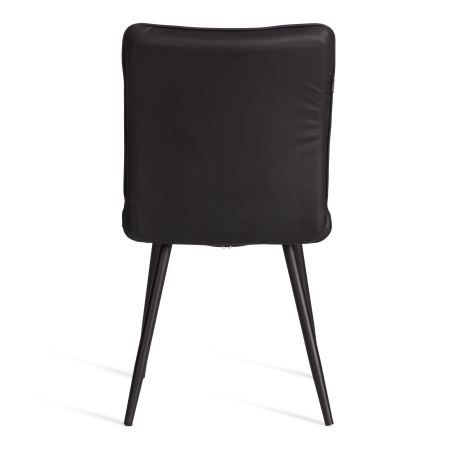 Стул обеденный Bari черный, экокожа и металл, мягкое сиденье, без подлокотников Стул обеденный Bari черный, экокожа и металл, мягкое сиденье, без подлокотников