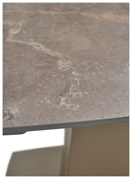 Стол BALDE 120 MATT LATTE STONE SOLID CERAMIC, TAUPE
