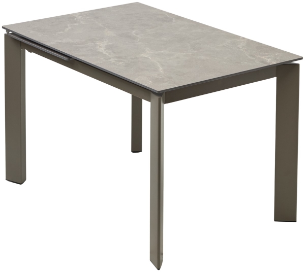 Стол CORNER 120 MATT LATTE STONE SOLID CERAMIC, TAUPE