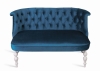 Диван Бархат эмаль белая, 34 - королевский синий