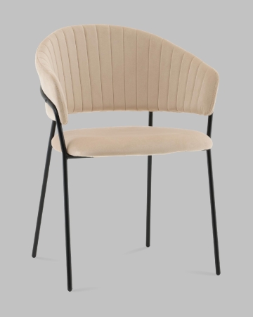 Стул Бруно NEW велюр кремовый