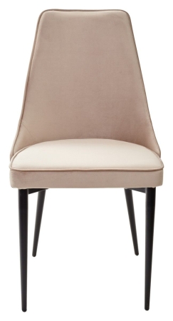 Стул NEPAL-P бежевый #5 велюр, черный каркас