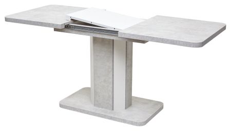 Стол STORK белый бетон, белый 120