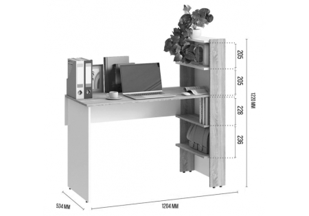 Компьютерный стол Арлет сонома, белый