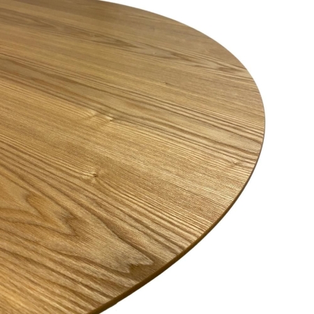 Стол Tulip style 90 черный, орех